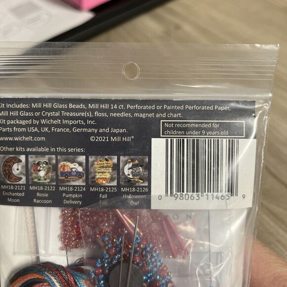 Mill Hill Cross Stitch Glass Bead Kit Fall Flamingo MH18-2123 2.5x4.75 Inch - Picture 6 of 6